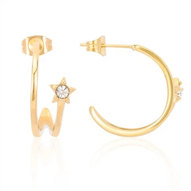 Cercei cu cerc în formă de C