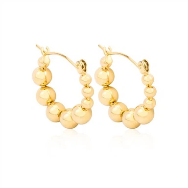 Cercuri cu margele de aur