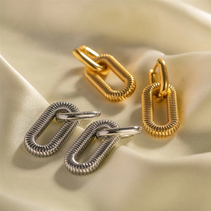 Double Link Earrings