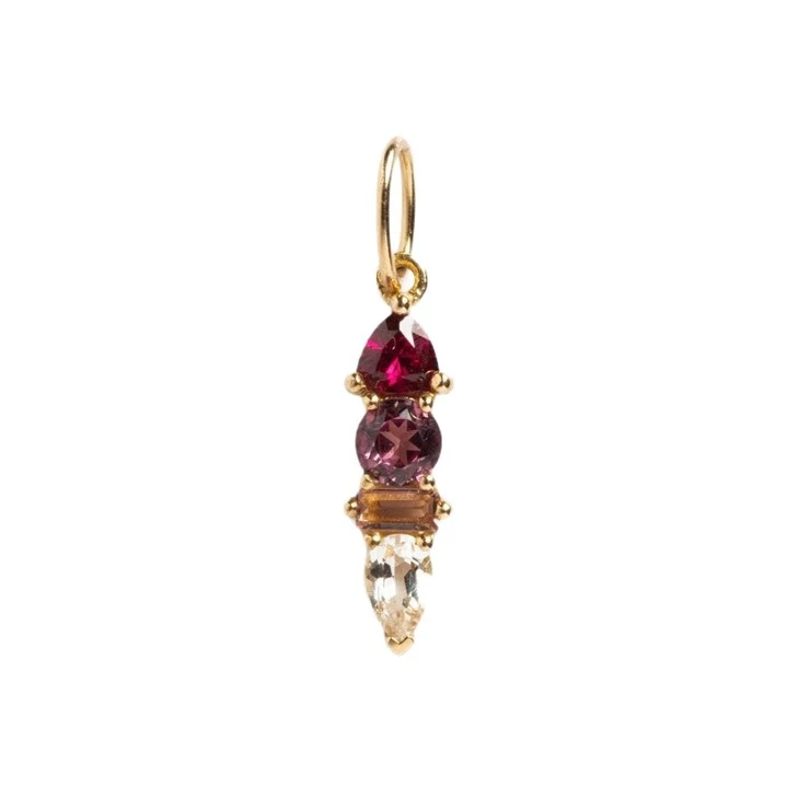 Four Stone Birthstone Pendant Charms factory