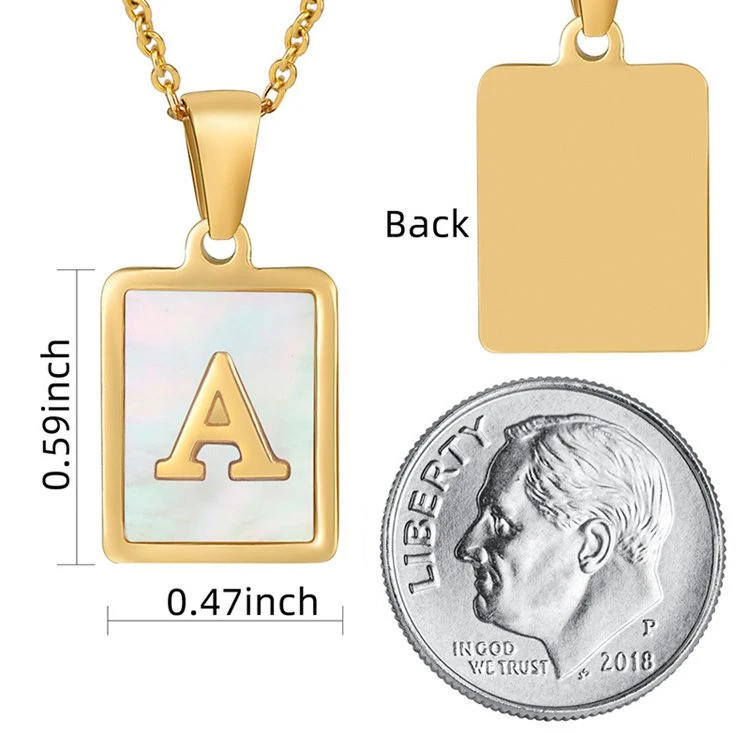 custom letter pendant necklace