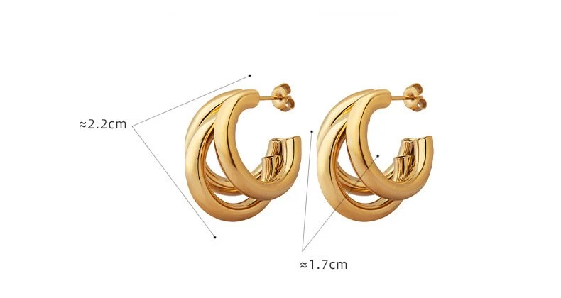 stainless steel hoop earrings bulk