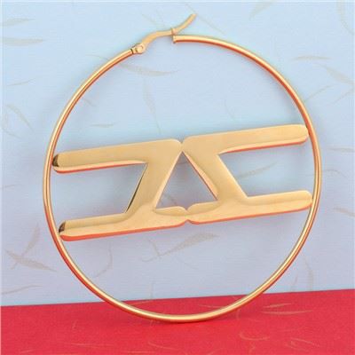 Cercei cu cerc mari din oțel inoxidabil