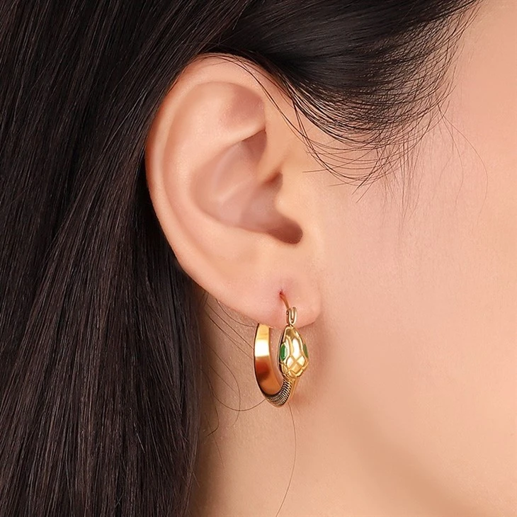 women snake earrings